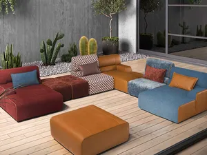 Divano componibile con penisola Babouche di Egoitaliano