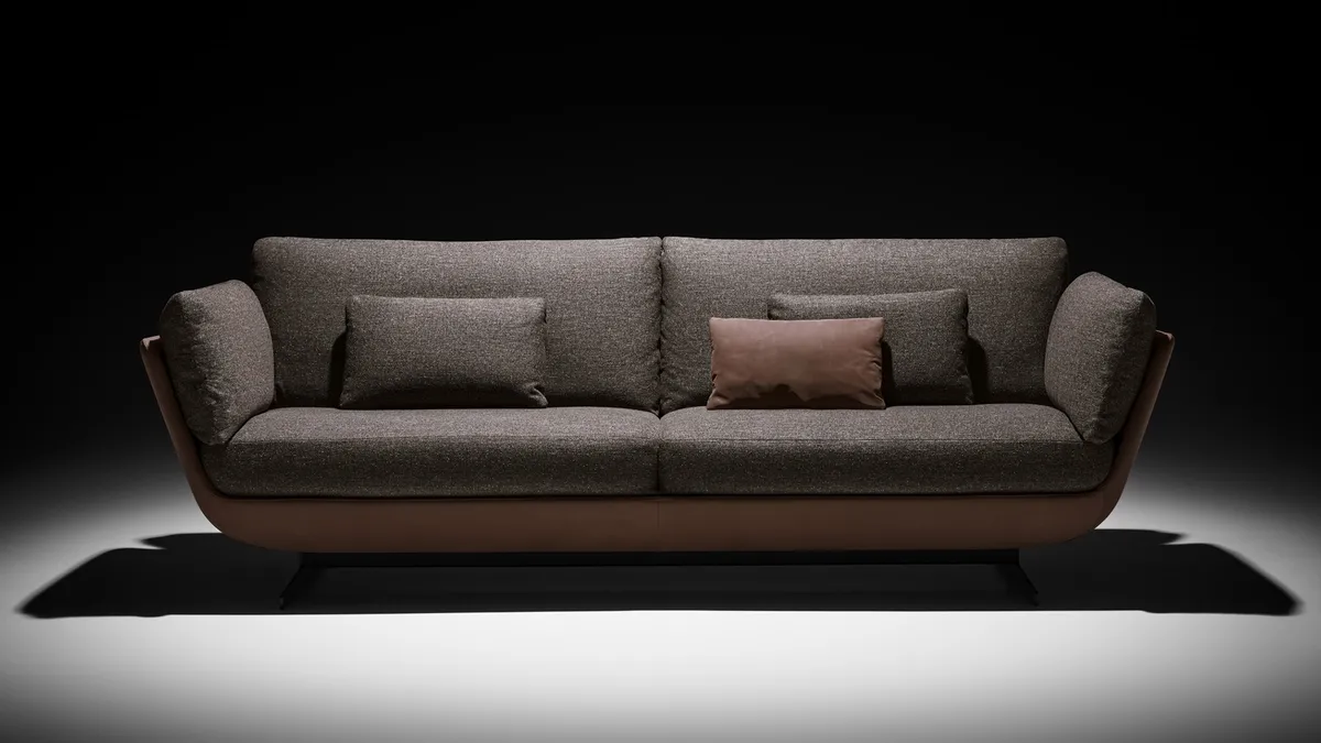 Divano lineare di design Biggie di Twils Lounge