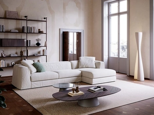 Divano con penisola Mykonos di Cattelan Italia