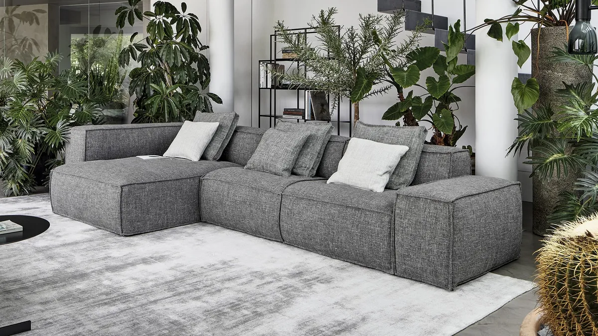 Divano con penisola Peanut BX di Bonaldo