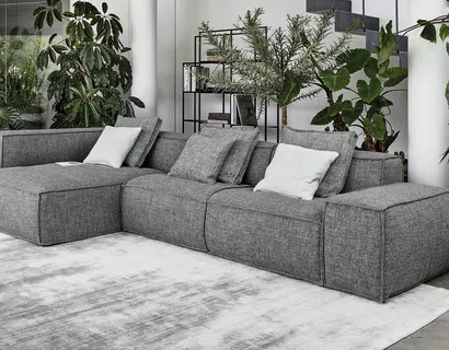 Divano con penisola Peanut BX di Bonaldo