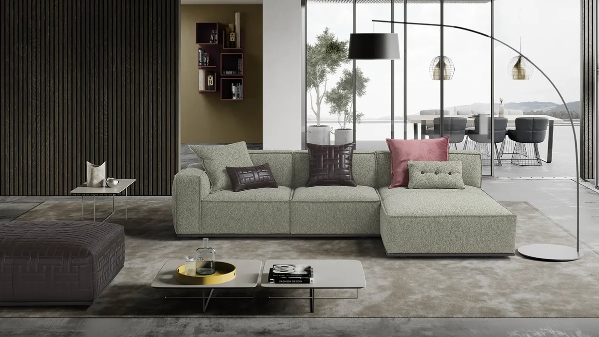 Divano con penisola Plaza di Egoitaliano