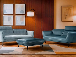 Salotto Spritz in pelle e tessuto di Nicoletti Home