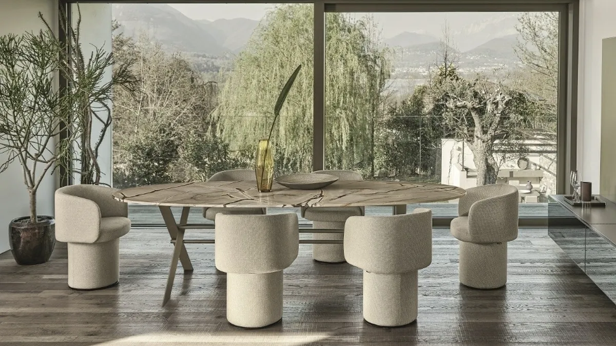 Sedia in tessuto di design Billie di Ditre Italia