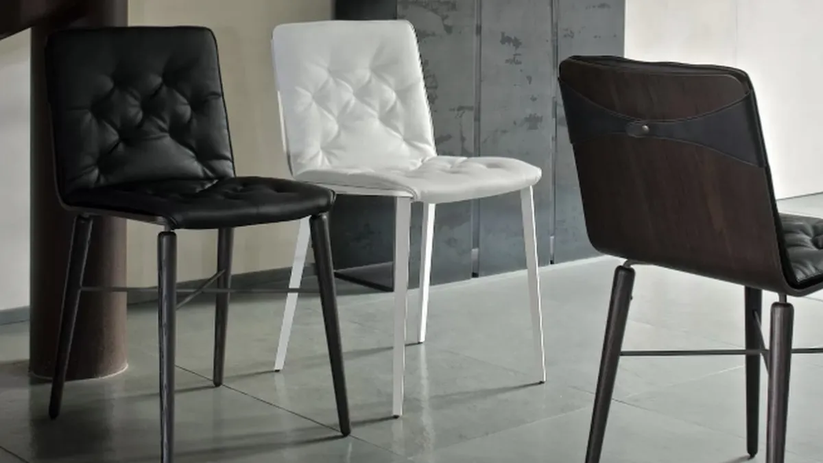 Sedia Kate con monoscocca in legno di Bontempi