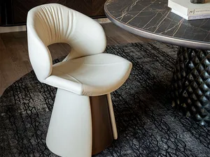 Sedia Dafne in pelle di Cattelan Italia