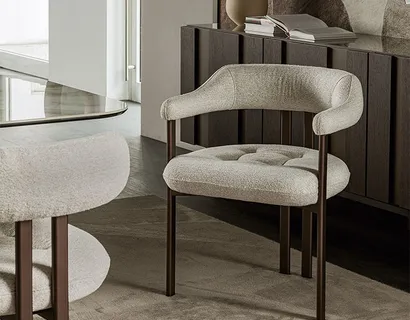 Sedia Greta in tessuto imbottito di Cattelan Italia