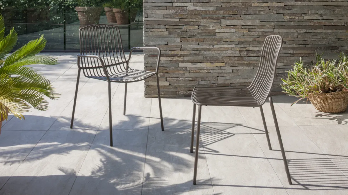 Sedia in metallo Jasmine di Altacom