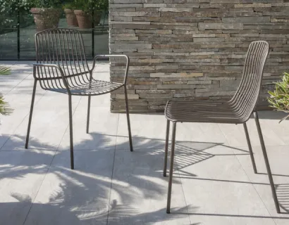 Sedia in metallo Jasmine di Altacom
