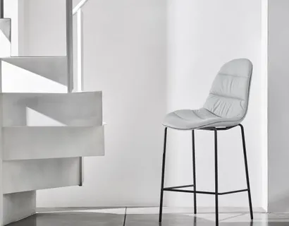 Sgabello Mood Rivestito di Bontempi