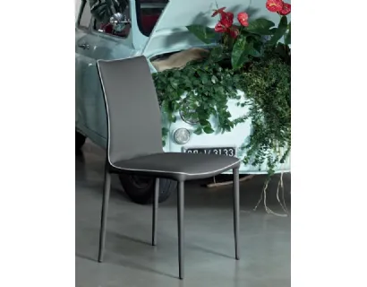 Sedia in ecopelle Nata di Bontempi