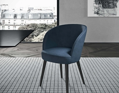 Sedia in pelle Evia di Presotto