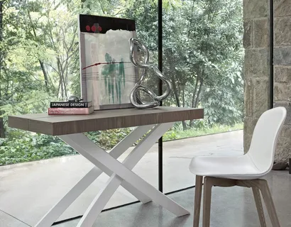 Sedia in pelle Seventy di Bontempi