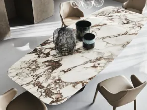 Tavolo rettangolare in ceramica Skorpio Keramik di Cattelan Italia