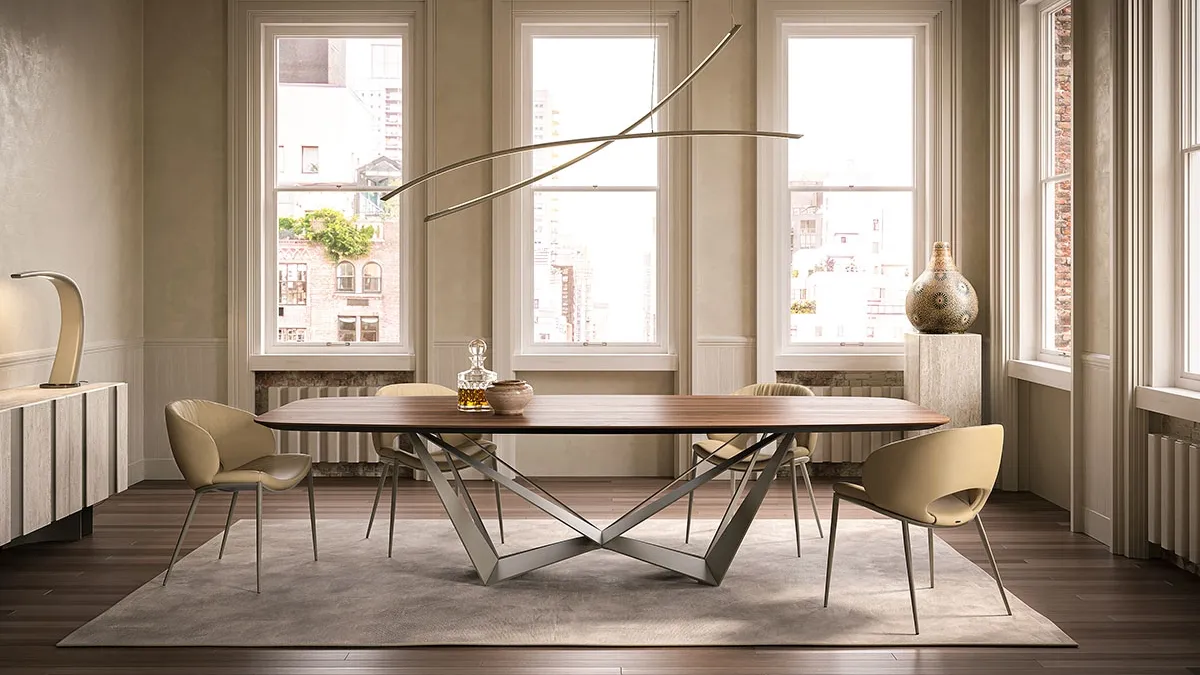 Tavolo Skorpio Wood di Cattelan Italia