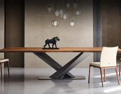 Tavolo con piano in legno Stratos Wood di Cattelan Italia