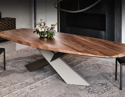 Tavolo con piano in legno Tyron Wood di Cattelan Italia