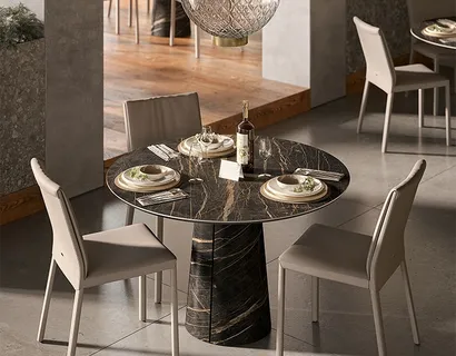 Tavolo rotondo Cuba Keramik Bistrot di Cattelan Italia