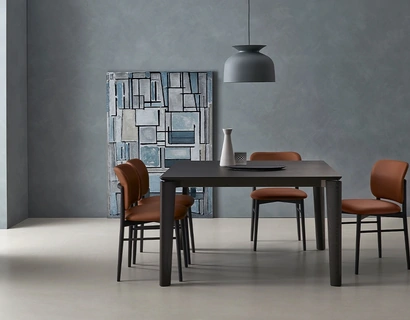 Tavolo allungabile Desco in Rovere Carbone di Sangiacomo