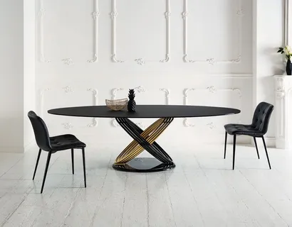 Tavolo Fusion in Cristallo di Bontempi