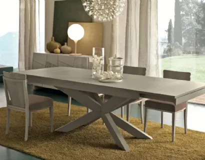 Tavolo rettangolare allungabile in legno Pandora di Modo 10