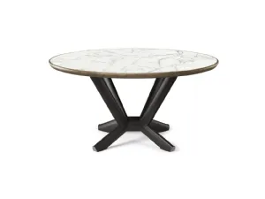 Tavolo Planer Keramik Premium Round con top in ceramica Marmi di Cattelan Italia