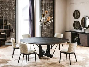 Tavolo Skorpio Ker-Wood Round di Cattelan Italia