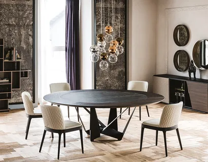 Tavolo Skorpio Ker-Wood Round di Cattelan Italia