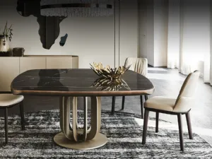 Tavolo in ceramica con piano quadrato con angoli smussati Soho Keramic Premium di Cattelan Italia