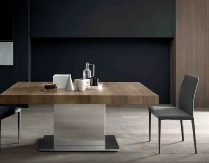 Tavolo allungabile Tower Maxi in nobilitato Rovere di Altacom