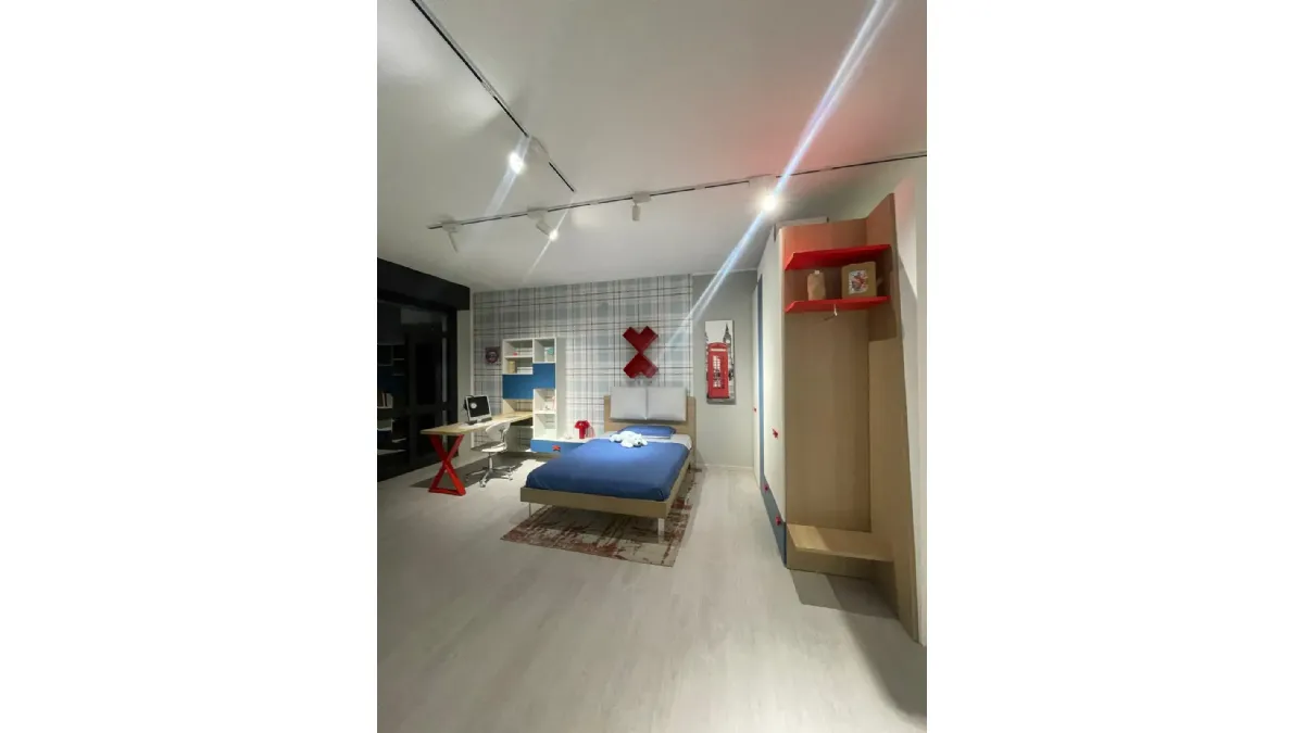 Cameretta blu navy moretti compact