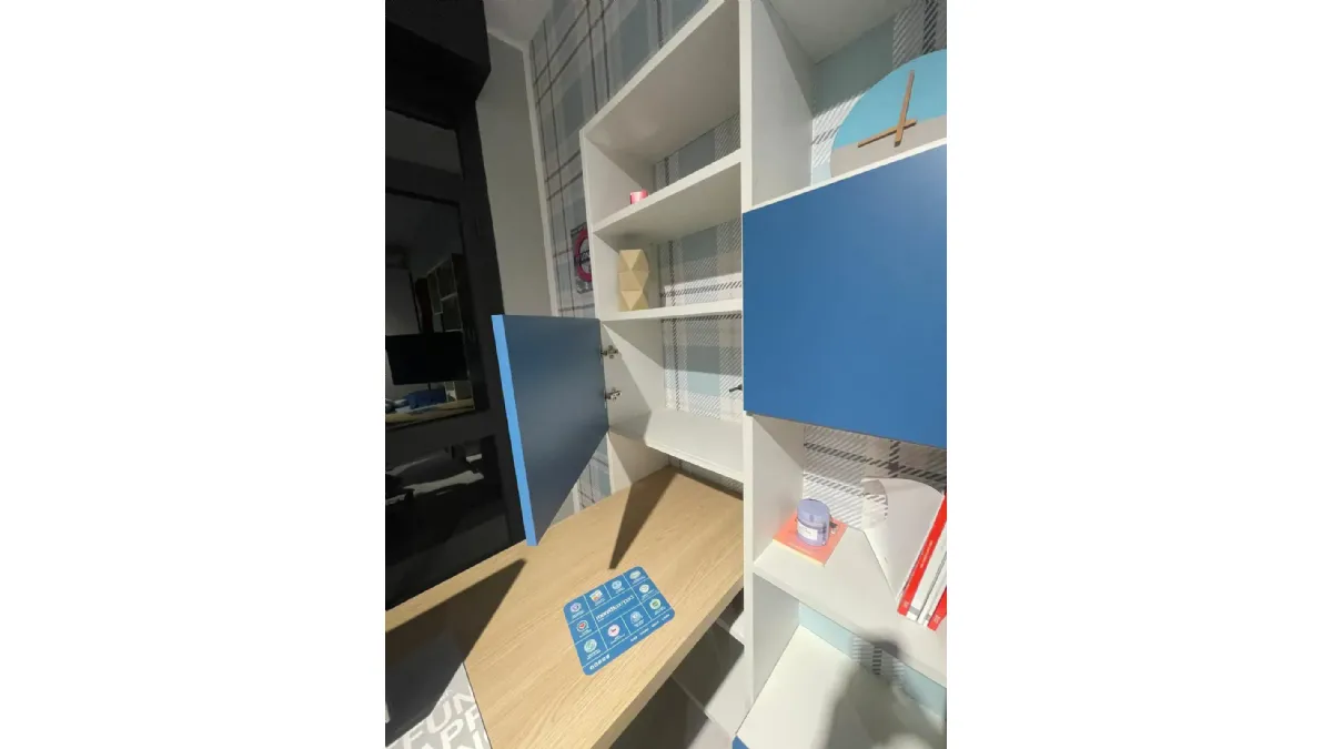 Cameretta blu navy moretti compact