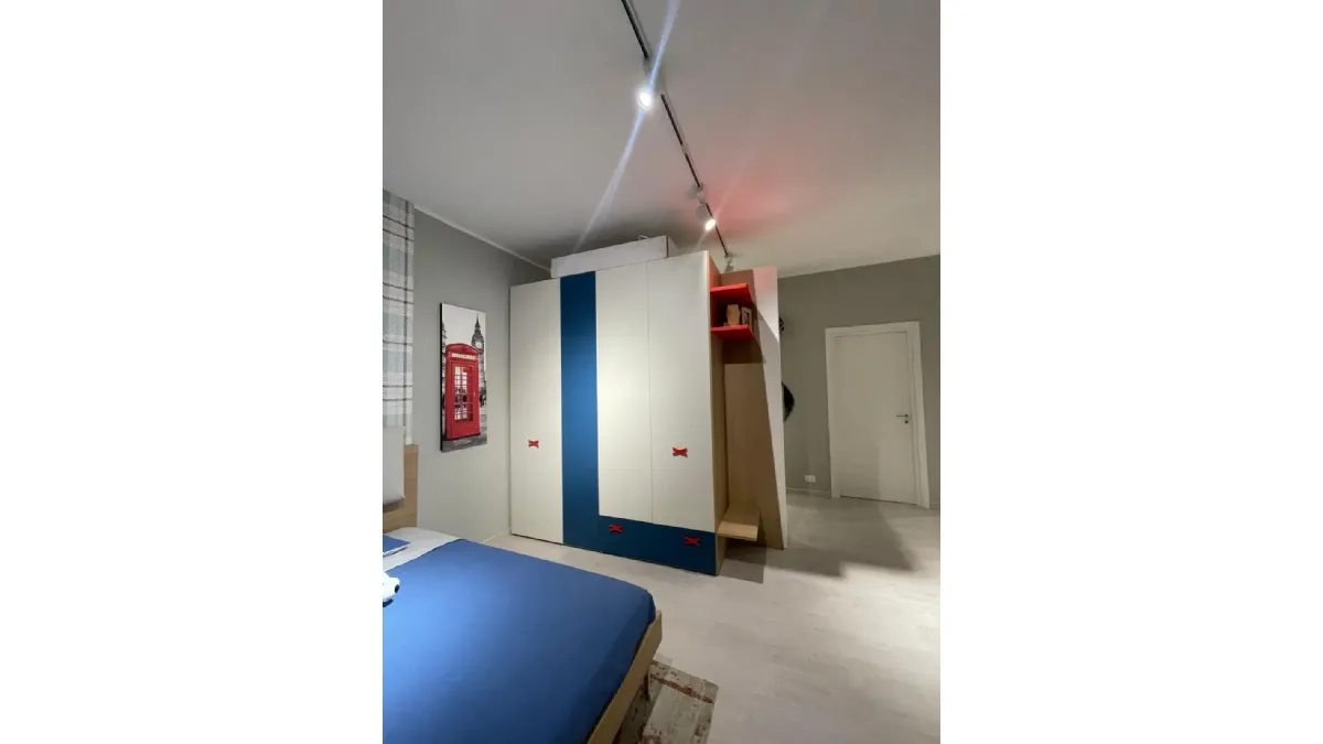 Cameretta blu navy moretti compact