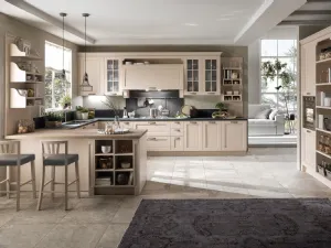 Cucina Classica Virginia Soft Beauty in Cipria opaco di Stosa