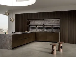 Cucina Design con penisola Elementi 02 di Snaidero