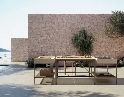 Cucina Design KGarden Outdoor a isola di Ernestomeda