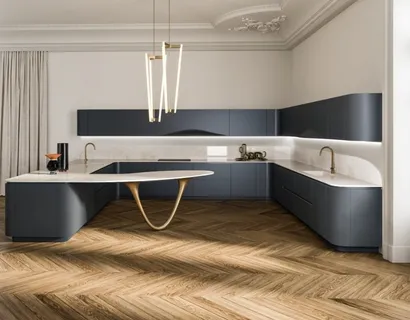 Cucina Design con penisola Ola 02 di Snaidero