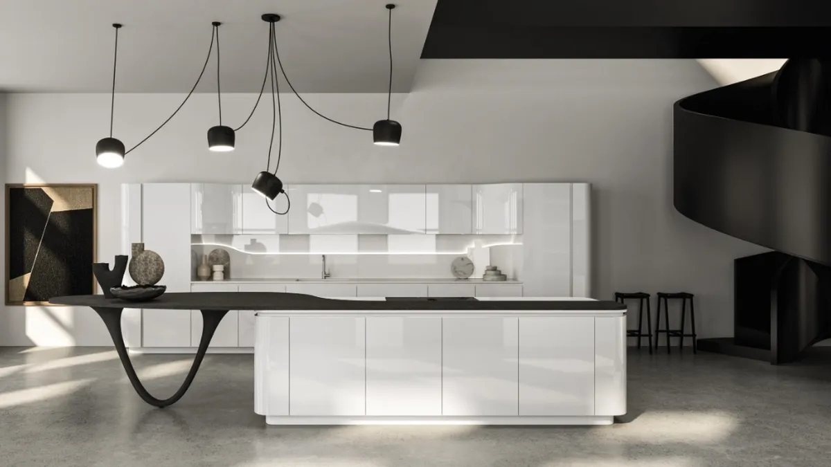 Cucina Design con isola Ola 04 di Snaidero