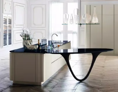 Cucina Design Ola con isola di Snaidero