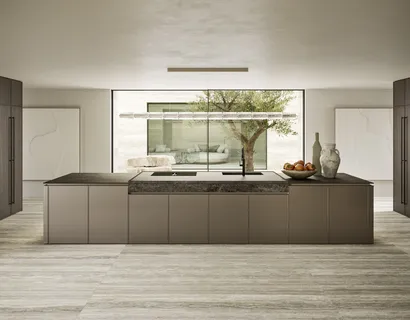 Cucina Design con isola Quadra 01 di Snaidero