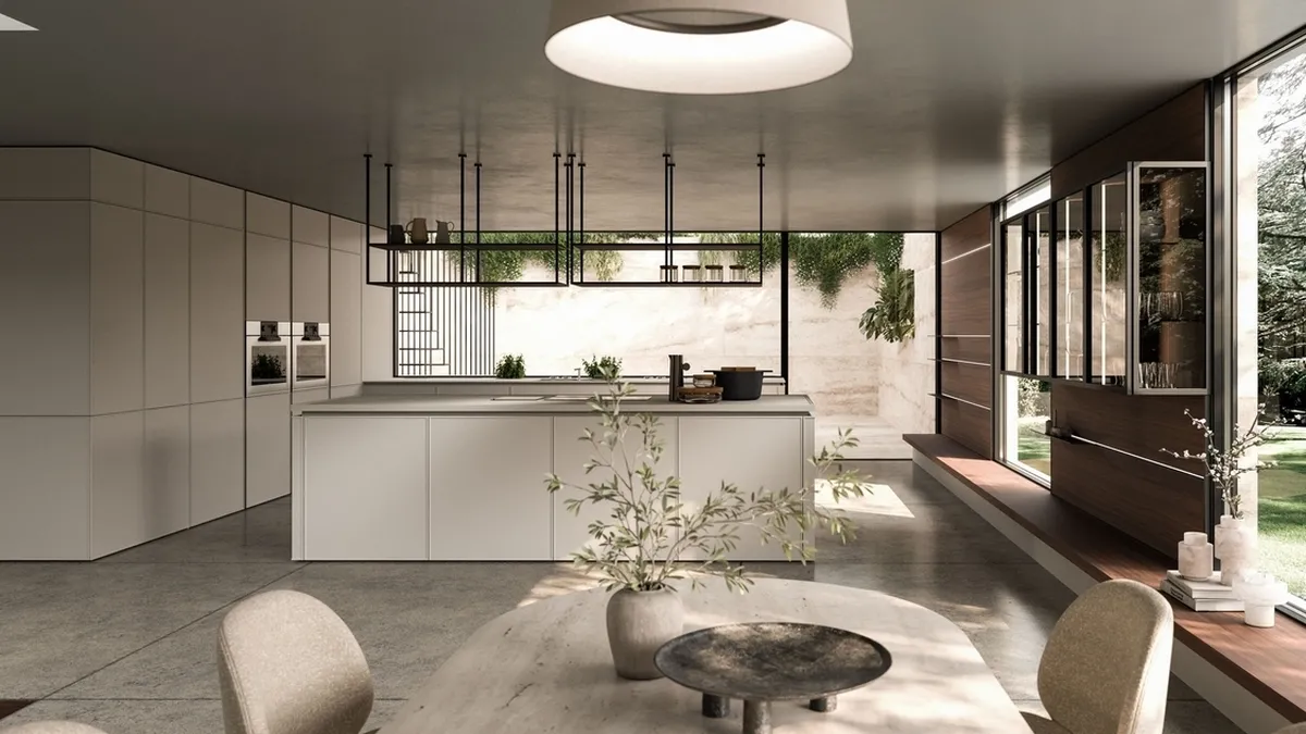 Cucina Design con isola Quadra 03 di Snaidero