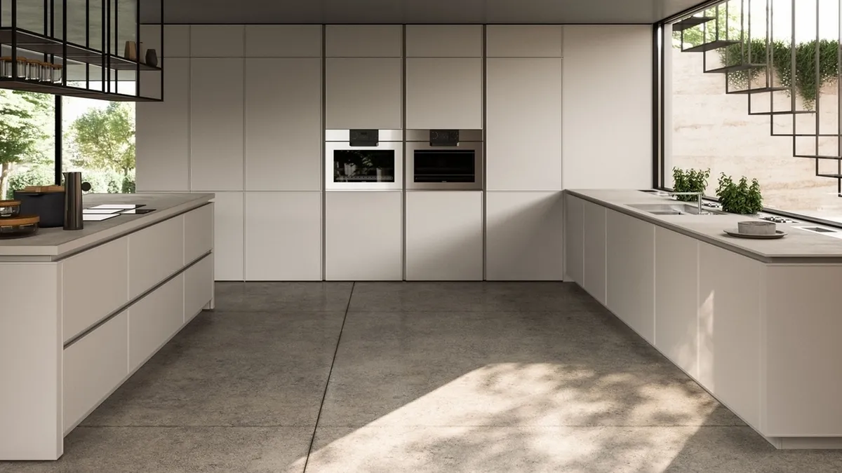Cucina Design con isola Quadra 03 di Snaidero
