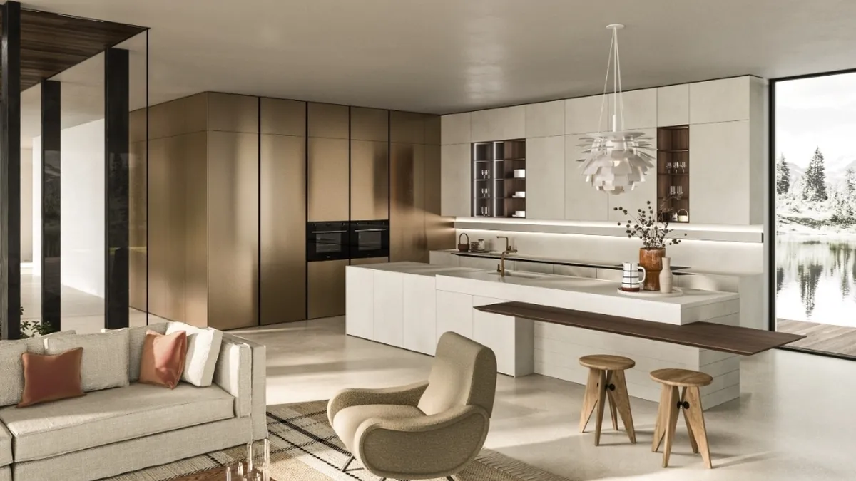 Cucina Design con isola Elementi 01 di Snaidero