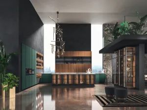 Cucina Design lineare in laccato opaco Way di Snaidero