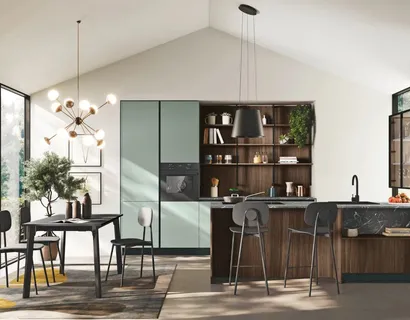 Cucina Moderna con penisola Art-Kaya 04 di Stosa