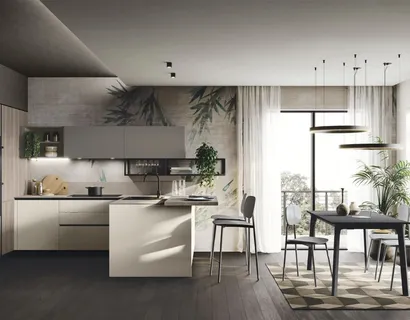 Cucina Moderna con penisola Art-Kaya 05 di Stosa