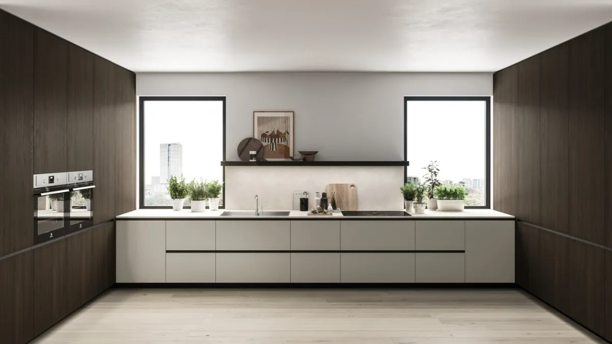 Cucina Moderna angolare Folio 01 di Snaidero