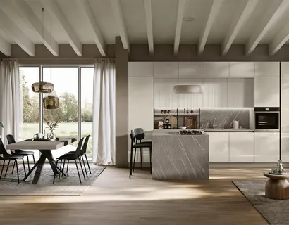 Cucina Moderna con penisola Art-Lumia di Stosa
