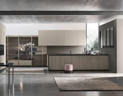 Cucina Moderna con penisola Natural 08 di Stosa