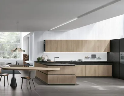 Cucina Moderna con penisola Natural 11 di Stosa